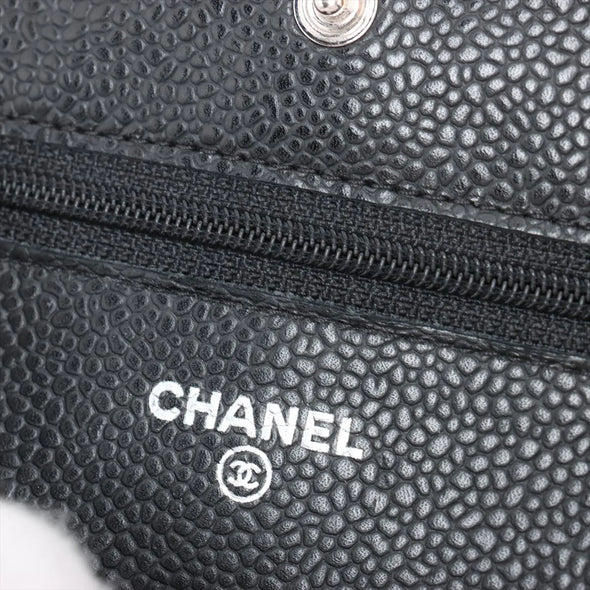 Chanel Black Caviar Calfskin Wallet On Chain [Clearance Sale]
