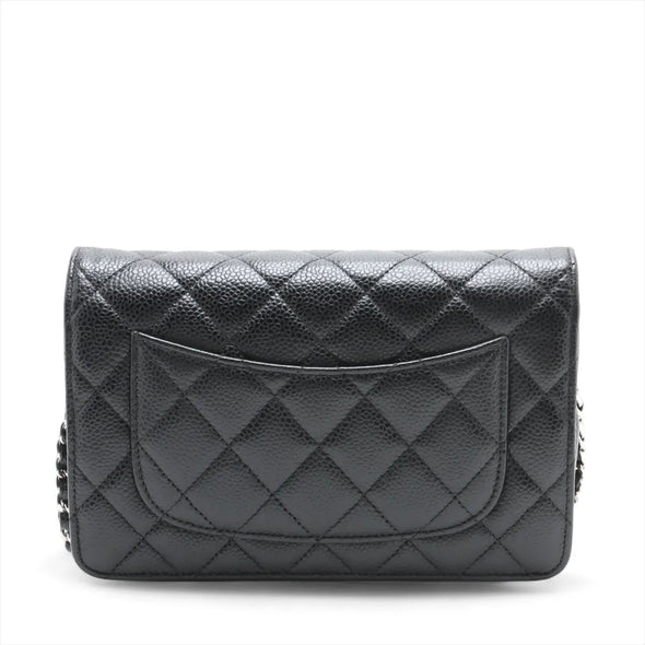 Chanel Black Caviar Calfskin Wallet On Chain [Clearance Sale]