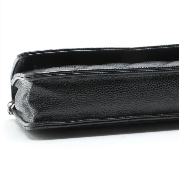 Chanel Black Caviar Calfskin Wallet On Chain [Clearance Sale]