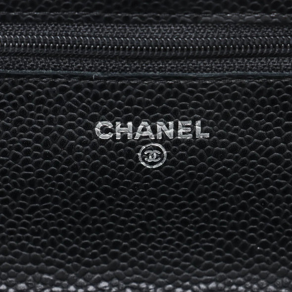 Chanel Black Caviar Calfskin Wallet On Chain [Clearance Sale]