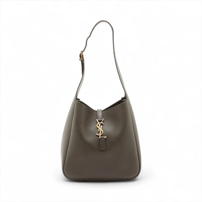 Saint Laurent Khaki Leather LE 5 A 7 Small Hobo Bag [Clearance Sale]