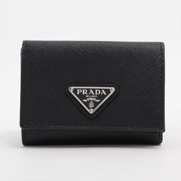 Prada Black Small Saffiano Leather Wallet [Clearance Sale]