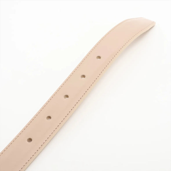 Celine Beige Taurillon Leather Triomphe Medium Belt [Clearance Sale]