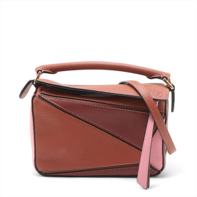 Loewe Multi Colour Leather Mini Puzzle Bag [Clearance Sale]