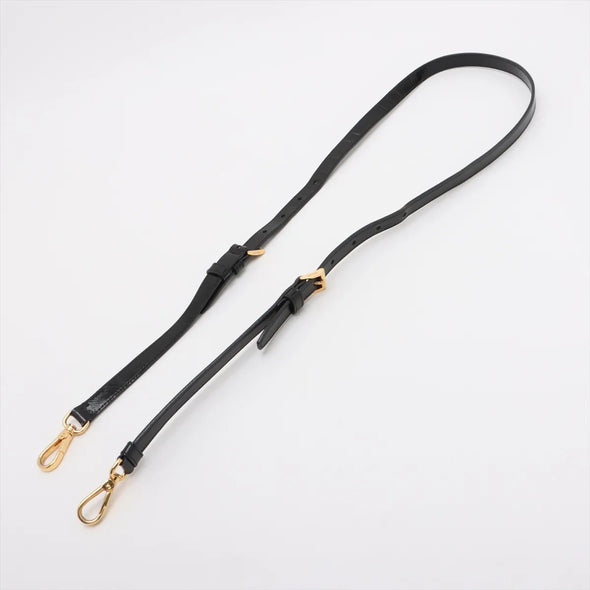 Prada Black Patent Saffiano Calfskin Leather Shoulder Bag [Clearance Sale]