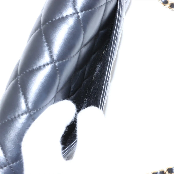 Chanel Black Nappa Lambskin Wallet On Chain [Clearance Sale]
