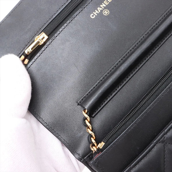 Chanel Black Nappa Lambskin Wallet On Chain [Clearance Sale]