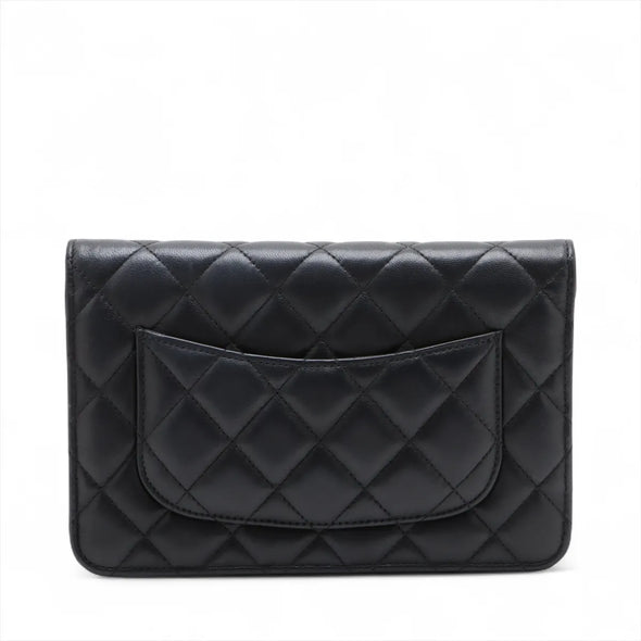 Chanel Black Nappa Lambskin Wallet On Chain [Clearance Sale]
