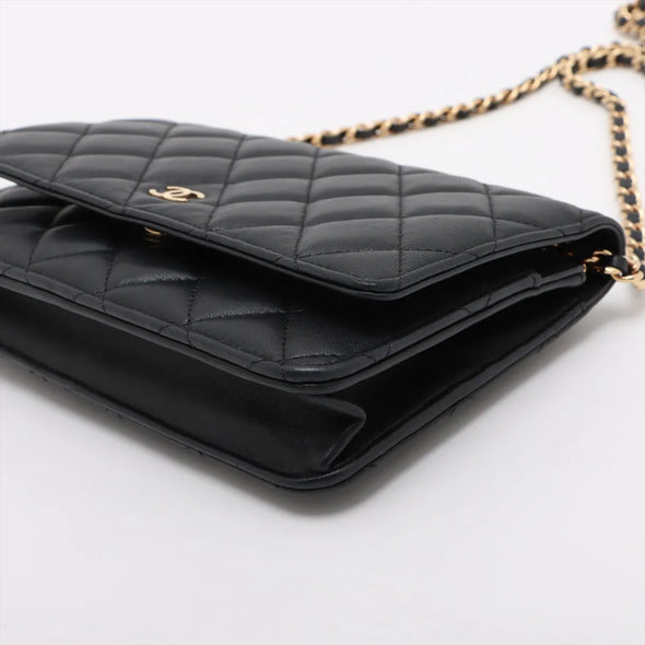 Chanel Black Nappa Lambskin Wallet On Chain [Clearance Sale]