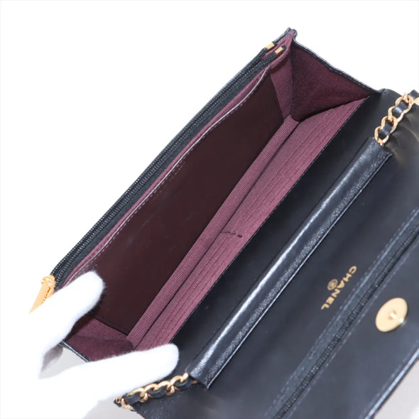 Chanel Black Nappa Lambskin Wallet On Chain [Clearance Sale]