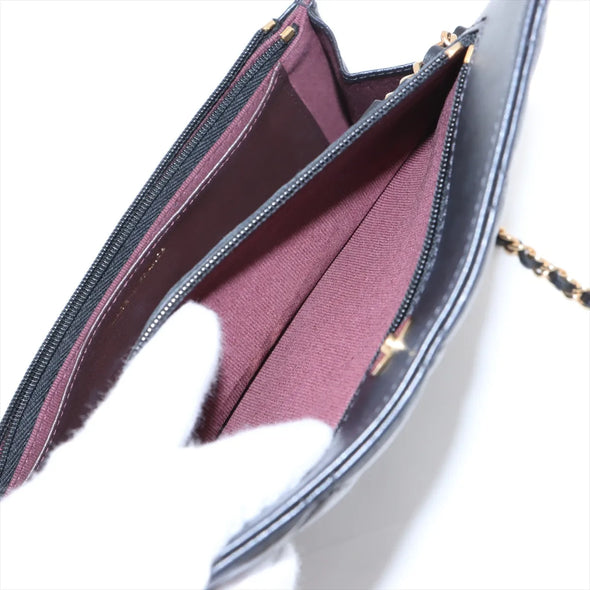 Chanel Black Nappa Lambskin Wallet On Chain [Clearance Sale]