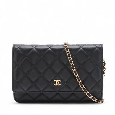 Chanel Black Nappa Lambskin Wallet On Chain [Clearance Sale]