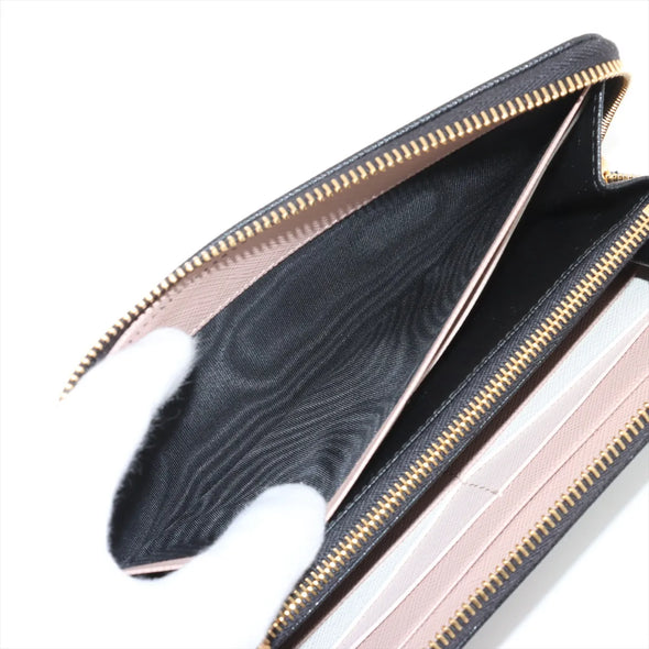 Prada Black Saffiano Leather Large Wallet [Clearance Sale]