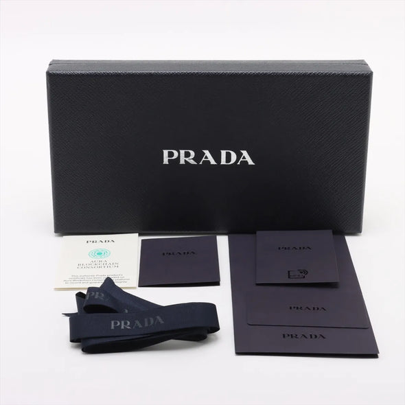 Prada Black Saffiano Leather Large Wallet [Clearance Sale]