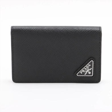 Prada Black Saffiano Leather Card Holder [Clearance Sale]