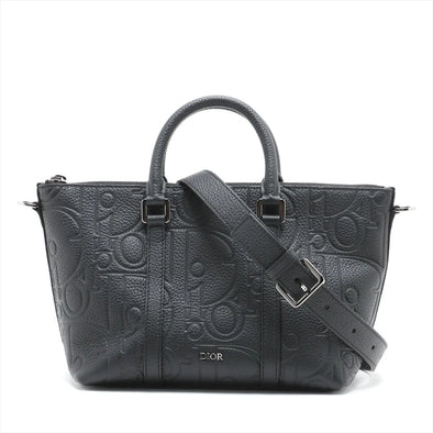 Christian Dior Black Leather Weekender [Clearance Sale]