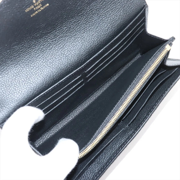 Louis Vuitton Noir Monogram Empreinte Leather Sarah Wallet [Clearance Sale]