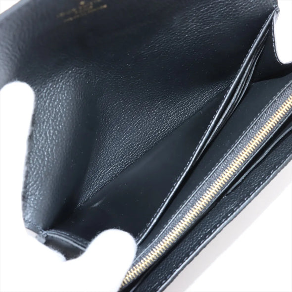 Louis Vuitton Noir Monogram Empreinte Leather Sarah Wallet [Clearance Sale]