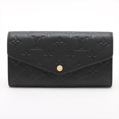 Louis Vuitton Noir Monogram Empreinte Leather Sarah Wallet [Clearance Sale]