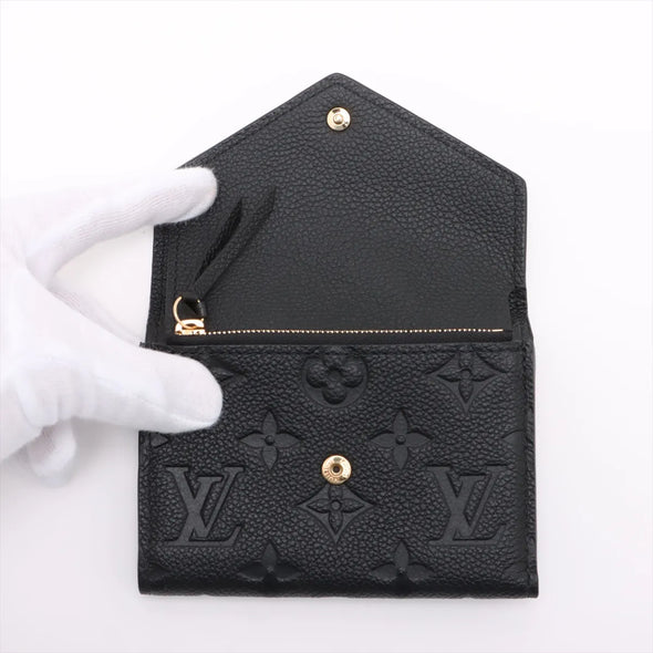 Louis Vuitton Noir Monogram Empreinte Leather Victorine Wallet [Clearance Sale]
