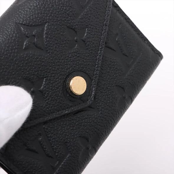 Louis Vuitton Noir Monogram Empreinte Leather Victorine Wallet [Clearance Sale]