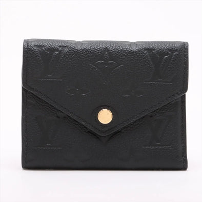 Louis Vuitton Noir Monogram Empreinte Leather Victorine Wallet [Clearance Sale]