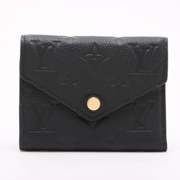 Louis Vuitton Noir Monogram Empreinte Leather Victorine Wallet [Clearance Sale]