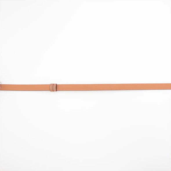 Hermes Brown Leather Kelly 18 (2024) Belt [Clearance Sale]