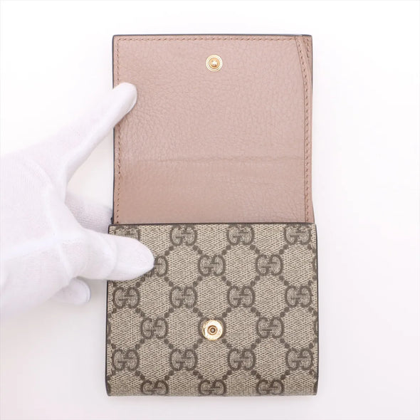 Gucci Beige Marmont Compact Wallet  [Clearance Sale]