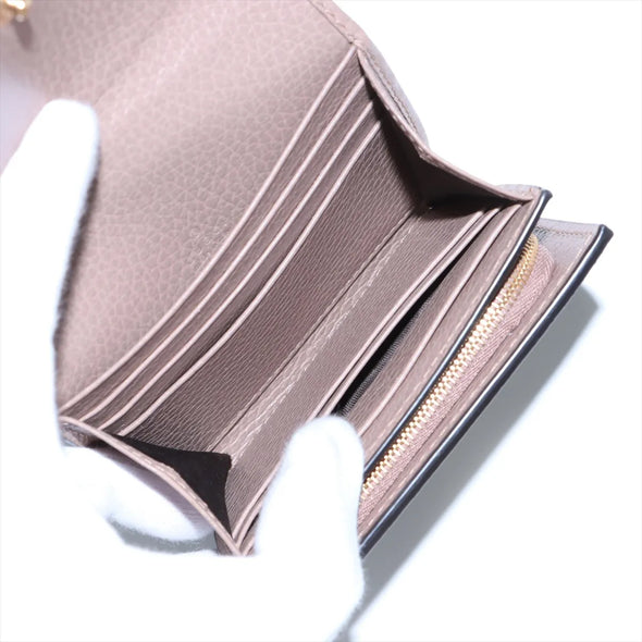 Gucci Beige Marmont Compact Wallet  [Clearance Sale]