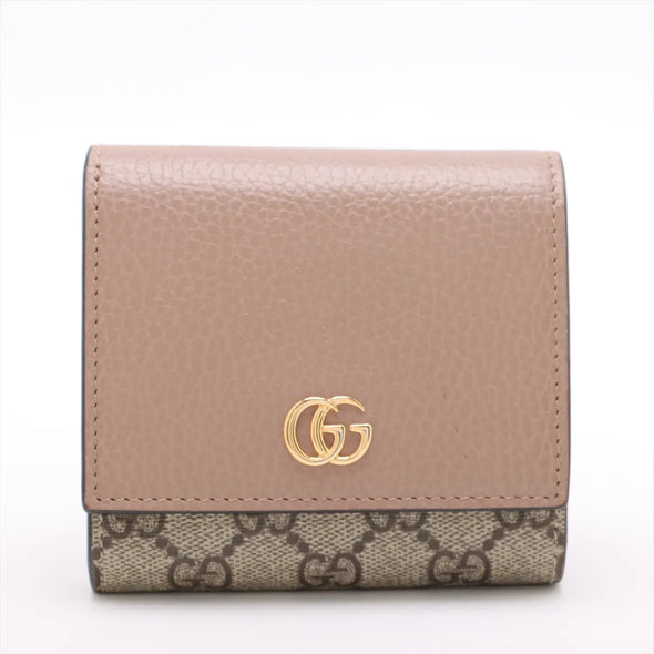 Gucci Beige Marmont Compact Wallet  [Clearance Sale]
