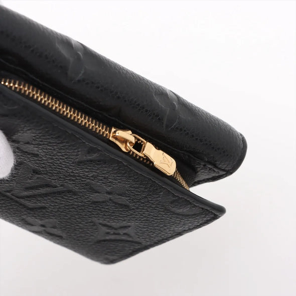 Louis Vuitton Noir Monogram Empreinte Leather Metis Compact Wallet [Clearance Sale]