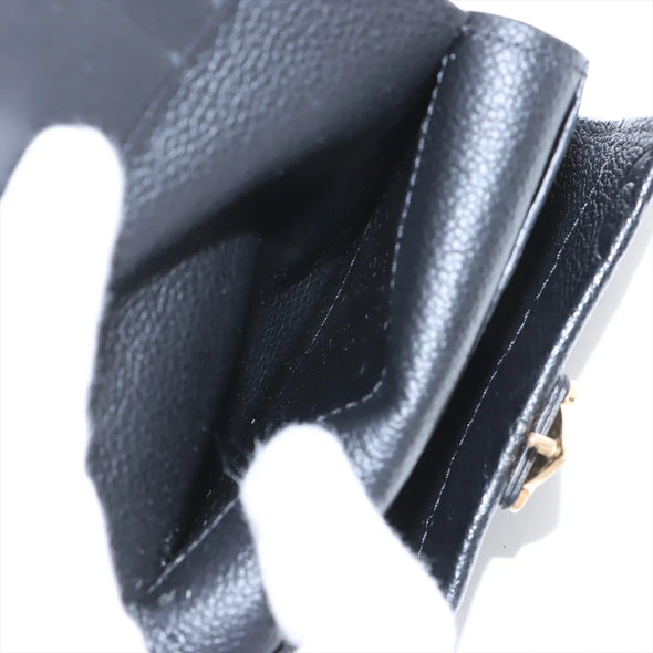 Louis Vuitton Noir Monogram Empreinte Leather Metis Compact Wallet [Clearance Sale]