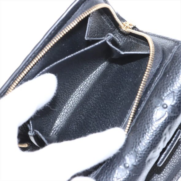 Louis Vuitton Noir Monogram Empreinte Leather Metis Compact Wallet [Clearance Sale]
