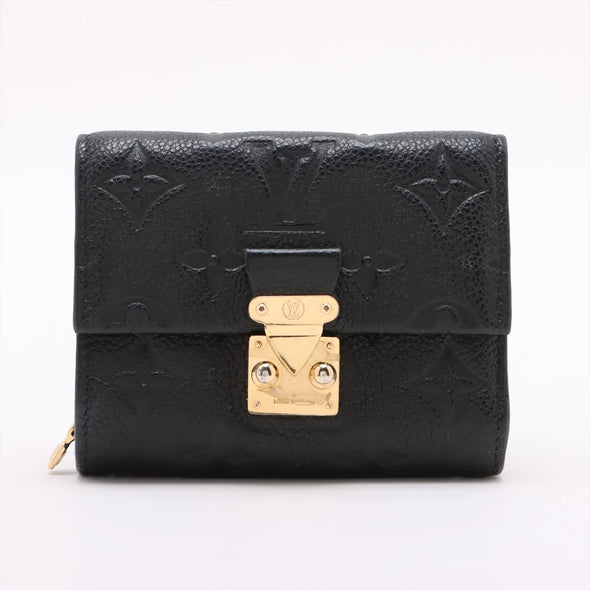 Louis Vuitton Noir Monogram Empreinte Leather Metis Compact Wallet [Clearance Sale]