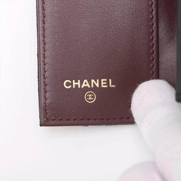 Chanel Black Caviar Calfskin Compact Wallet  [Clearance Sale]