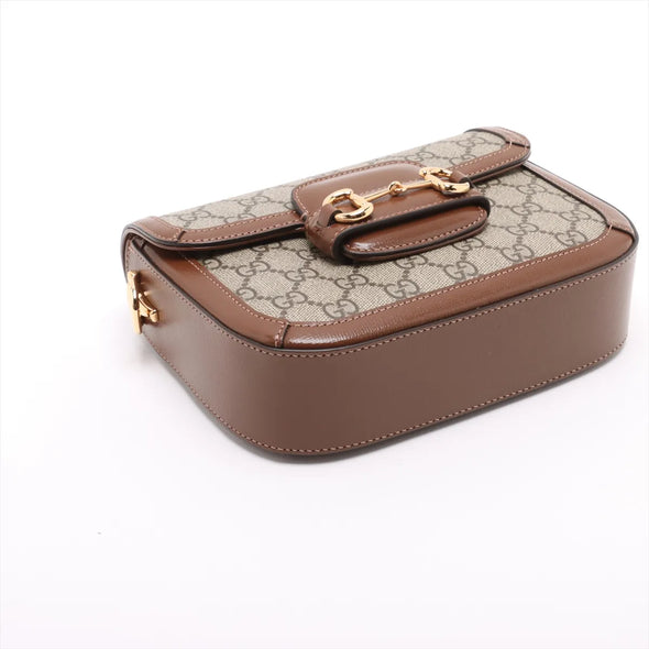 Gucci GG Supreme Gucci Horsebit 1955 Small Shoulder Bag [Clearance Sale]