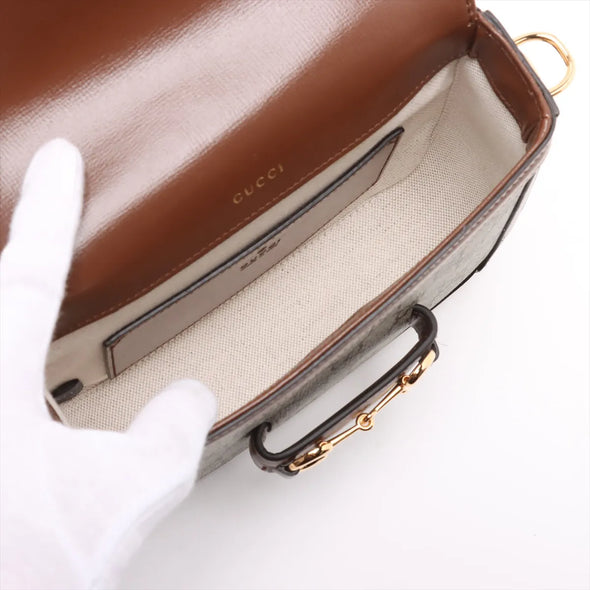 Gucci GG Supreme Gucci Horsebit 1955 Small Shoulder Bag [Clearance Sale]