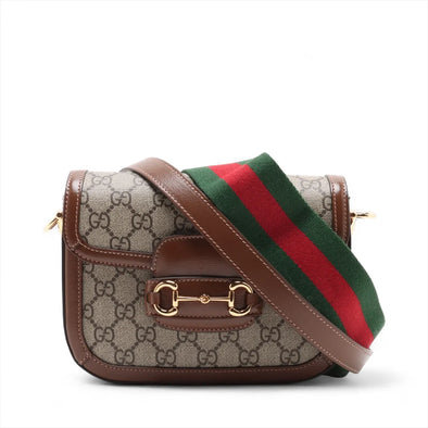 Gucci GG Supreme Gucci Horsebit 1955 Small Shoulder Bag [Clearance Sale]