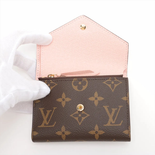 Pink Monogram Canvas Victorine Wallet