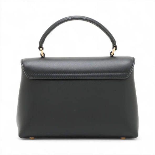 Black Smooth Calfskin Leather Teen Nino Bag