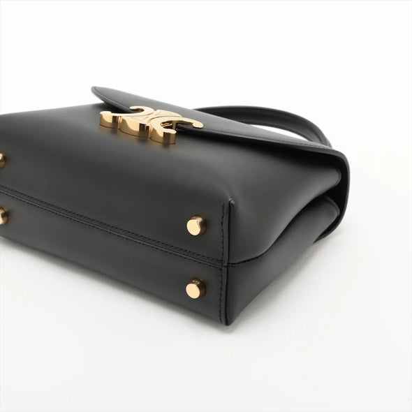 Black Smooth Calfskin Leather Teen Nino Bag