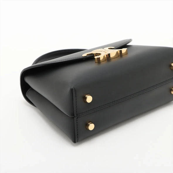 Black Smooth Calfskin Leather Teen Nino Bag