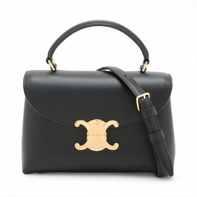 Black Smooth Calfskin Leather Teen Nino Bag