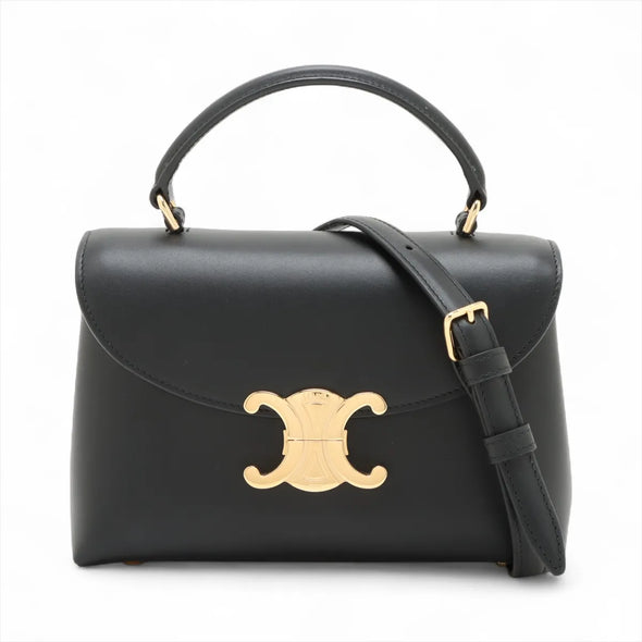 Black Smooth Calfskin Leather Teen Nino Bag