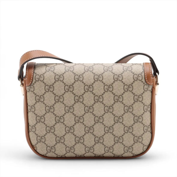 Gucci GG Monogram Coated Canvas Gucci Horsebit 1955 Soft Small Shoulder Bag [Clearance Sale]