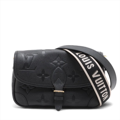 Louis Vuitton Black Monogram Empreinte Leather Diane Shoulder Bag [Clearance Sale]