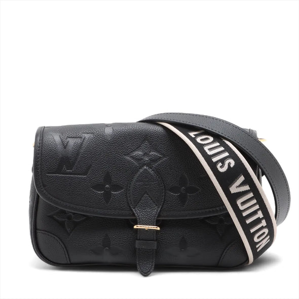 Louis Vuitton Black Monogram Empreinte Leather Diane Shoulder Bag [Clearance Sale]