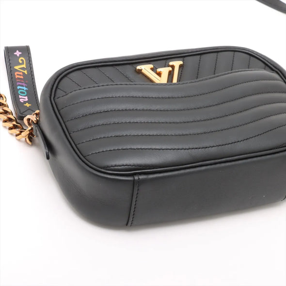 Louis Vuitton Black Leather New Wave Camera Bag [Clearance Sale]