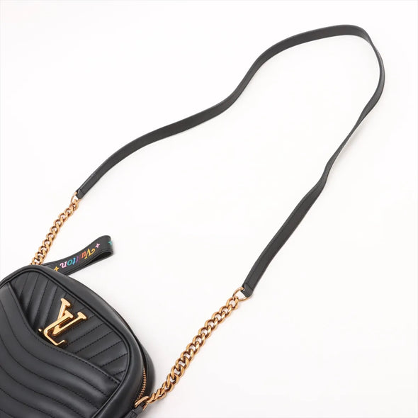 Louis Vuitton Black Leather New Wave Camera Bag [Clearance Sale]